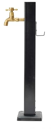 Colonne d'eau de jardin autoportante avec robinet pour irrigation extérieure et fontaine décorative