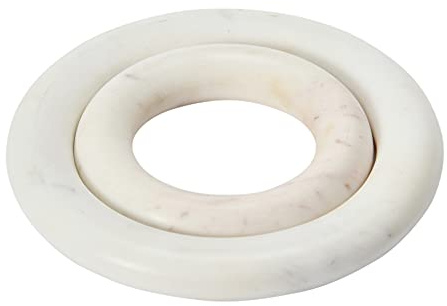 Creative Co-Op Marble Trivets for Dining Table, Set of 2