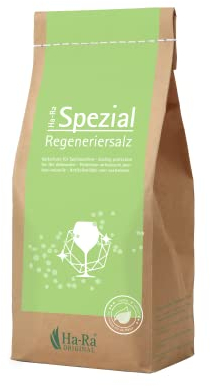 Ha-Ra Sel régénérant spécial 1 kg I Sel spécial lave-vaisselle avec grain extra grossier I Sel pur pour lave-vaisselle I Doux pour la peau et végétalien I Lave-vaisselle Sel grossier