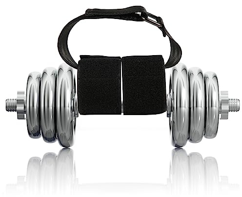 2pcs Weight Lifting Tibialis Trainer Foot Straps, Adjustable Weight Dumbbell Ankle Straps Dumbbell Foot Attachment Dumbbell Wrap Dumbbell Foot Straps for Leg Strength Training for Men and Women