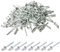 100pcs Stück Alu Blindnieten Sortiment Popnieten,Pop Nieten Stahlniete, Silber Aluminium Blindnieten (Silver, 4.8x16)
