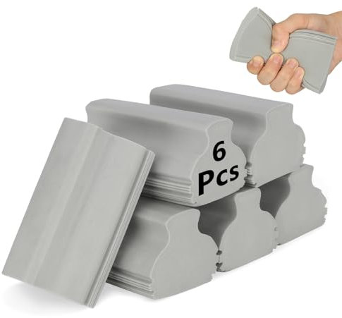 6 Pezzi Spugna per Spolverare Umida Assorbente, Durevole Damp Clean Duster Riutilizzabile, Spugnette Magica per la Pulizia della Polvere Casa Battiscopa Sfiato Ventilatore Soffitto