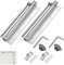 2 Pack Türschließer, Edelstahl Federbelastet Türschliesser, Einstellbarer Automatischer Stangentürschließer, Leichte Türschließer aus Aluminiumlegierung für Fliegengittertür Außen Innentür Gartentor