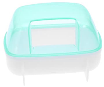 BESPORTBLE Hamster-sandbadehaus Hamsterhaus Chinchilla-Sand-Badezimmer Sandbad Für Hamster Hamstersandbad Fischkescher Für Großes Aquarium Hamsterbadesand Milchspender Für Welpen Blue