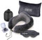 Cozyor Reiseset 4-teilig: Nackenkissen + Schlafmaske + Reisekissen & Reisedecke 2 in 1 + Ohrstöpsel, für Kinder & Erwachsene
