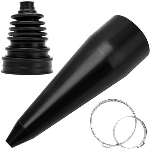 Achsmanschetten Faltenbalg, Achsmanschetten Spreizer,Antriebswelle manschette mit Metallschellen,Universal Split Constant Velocity Gelenkmanschetten-Ersatzset, Schwarz