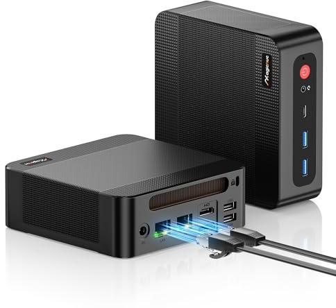 MAGICNUC AG2 Mini PC Casa e Ufficio, Ryzen 7 7840HS, 32GB DDR5, SSD PCIe da 512GB, Mini Computer Desktop, USB 2.0/DP/HDMI, Doppia LAN RJ45, WiFi 6E, BT 5.2, Triplo Display 4K, Mini PC Gaming Compatto