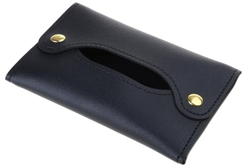 Bolsa de almacenamiento de pañuelos, dispensador portátil, de piel sintética, para almacenamiento higiénico, paquete de moda