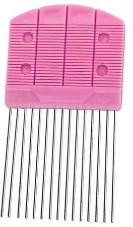Cabilock Pettine per Quilling di Carta Grande Pettine Elastico Resistente con Fessure Lisce Portatile e Durevole per Arti di Quilling Rosa