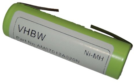vhbw Batería Recargable reemplaza Philips 138-10584, 422203613480 para afeitadora, cortadora de Pelo (2000 mAh, 1,2 V, NiMH)