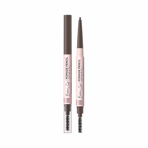 Eveline Cosmetics Brow & Go! Wasserdichter Augenbrauenstift Pomade - Taupe | Präzises Augenbrauenstyling mit Doppelseitigem Bürstchen & Dünner Spitze