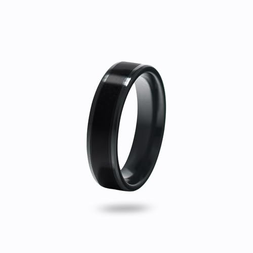 CNICK Anello di pagamento intelligente, pagamenti NFC senza contatto, design alla moda, compatibile con ADCB e MasterCard, portachiavi Tesla per modello 3/Y/X/S/CT (nero, 13)