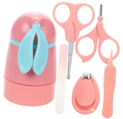 HEMOTON Cortaúñas Para Eléctrico Cortauñas Para Recién Nacidos Tijeras De Uñas Para Bebés Pinzas Para Pequeños Estuche Adorable Para Cuidado De Uñas