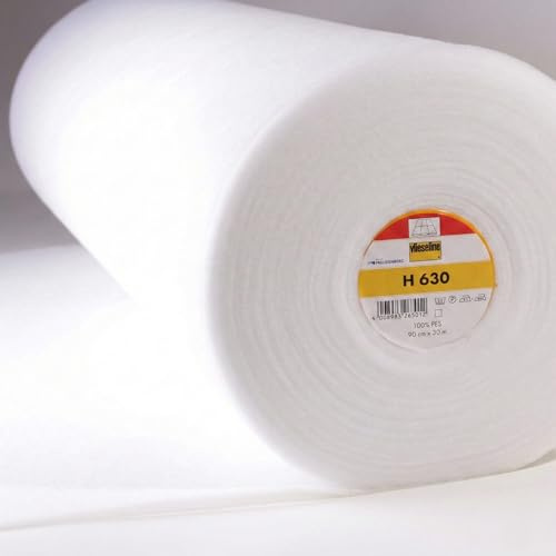 Vlieseline H630 – Molleton Thermocollant Léger - Coupon 300x90 Cm - Renfort Moelleux pour Patchwork, Quilting, Vêtements, Trousses et Pochettes