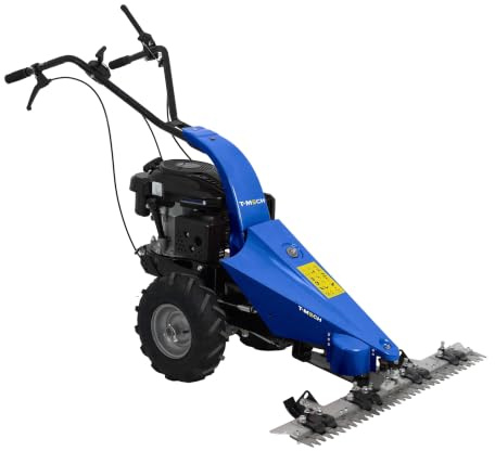 Falciatrice a Barra a Benzina 3HP 87 cm Tagliaerba per Erba Alta Motore 159cc 3kW 4 Tempi Altezza Regolabile Lame Temprate Avviamento a Strappo Serbatoio 1,2L Kit Accessori