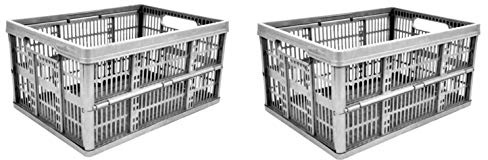 2x 32L Folding Crates