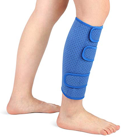 Wadenbandage muskelfaserriss, Kompressions Waden bandage Waden Kompression ohne fuß Neopren Unterschenkelbandage Verstellbar zur Linderung fester Waden, Muskelschmerzen Männer Frauen(Blau) (Blau)