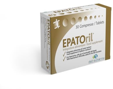 Epatoril Integratore Alimentare a base di Cardo Mariano e Rosmarino, per il benessere del fegato - 30 Cpr