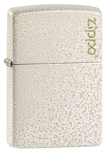 ZIPPO – Zippo Logo - Mercury Glass Matte – Mechero para tormentas, Recargable, en Caja de Regalo (49181ZL)