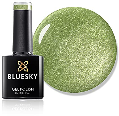 Bluesky Gel Nail Polish, Summer 2021 Collection, Speak The Words Ss2123, 10 ml Light Green, Pale, Pastel, Shimmer (Requires Curing Under LED or UV Lamp)