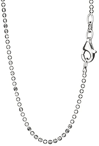 NKlaus collier 38 cm bollkedja rund 925 silver dam halsband 1,5 mm bred 8204