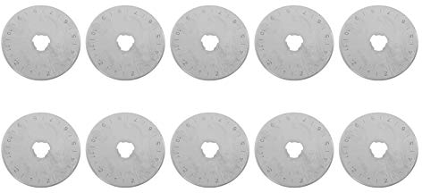 Cuchilla de Repuesto del Cortador Disco de Corte Cuchilla de Corte Circular Cuchilla Rotativa de 45 mm Cuchillo Giratorio para Papel Cortar Tela Cuero Fibra