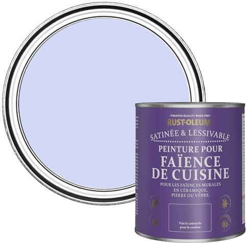 Rust-Oleum Purple Water-Resistant Kitchen Tile Paint in Satin Finish - Be My Mermaid 750ml