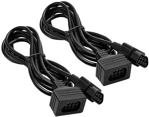 CUENSTOP Lot de 2 câbles d'extension de contrôleur NES 7 broches de 1,8 m pour Nintendo Entertainment System NES (1985), pas pour NES Classic (2016).