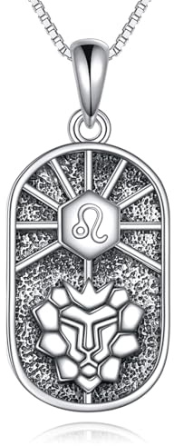 YAFEINI stjärntecken kedja för kvinnor 925 sterlingsilver stjärnbild hänge halsband astrologi horoskop stjärntecken smycken gåva, Sterlingsilver, Ingen ädelsten