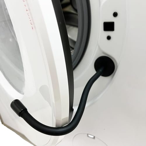 Support de porte magnétique universel pour machine à laver, support flexible pour porte de lave-linge, maintient la porte assez entrouverte pour laisser l'humidité s'échapper sans être gêné par la