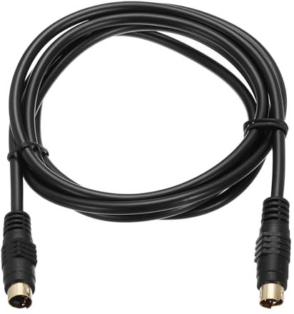 QUARKZMAN Cavo S Video 5ft, Cavo S-Video Mini DIN 4 Pin Maschio a Maschio Connettore Placcato Oro Trasferimento per TV Ricevitore Monitor S-VHS VCR DVD