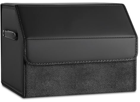 Ruioomeep Organizer per bagagliaio, impermeabile, pieghevole, inodore, in pelle, per campeggio, per la classificazione domestica