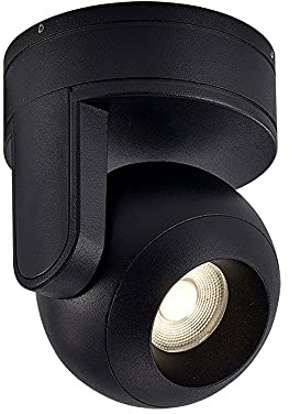 Lámpara de Techo con Foco de Acento, Ajustable 350°, iluminación para galerías, focos giratorios de Superficie para Cocina, Pasillo y Sala de Estar.