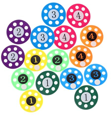 COOLHIYA 16pcs Underwater Diving Discs for Swimming Pool Training Flying Saucer Dive for Enhance Hand-Eye Coordination and Diving Skills Summer Water Games for Family Bonding