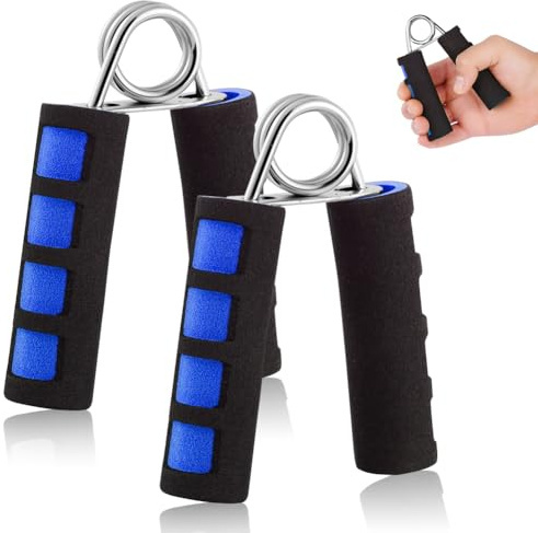 AYBUY Pince de Musculation, Hand Grip, 2 Poignée d'entraînement, Renforceurs de Poignées Professionnels, pour la Maison, la Salle de Sport, pour l'entraînement des Poignées (Bleu)