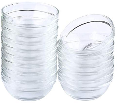 Maredash Mini Bowls 4 Inch Glass Bowls Set of 16