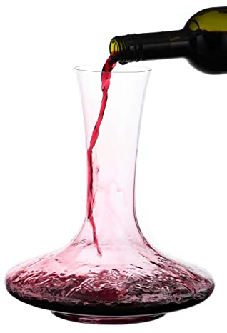 Wine Carafe 'Auris' - Crystal Wine Carafe | Wine Aerator with Wide Base Perfect Wine Lover - 1500ml