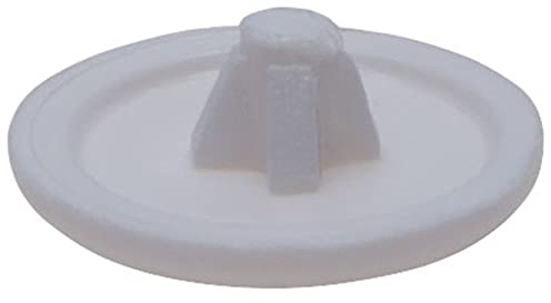Weißer Kunststoff Сap Сovers for Screw with Phillips, Pozidriv, Square-X Head Cover Screw Caps Plastic for Screw Self Tapping Screws (Packung mit 100 Stück) Größe - 12mm