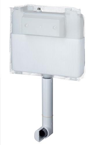 STYLETECH N1060FAM Cisterna empotrable Technika para instalación en mampostería con Inodoro de Suelo, Color Blanco