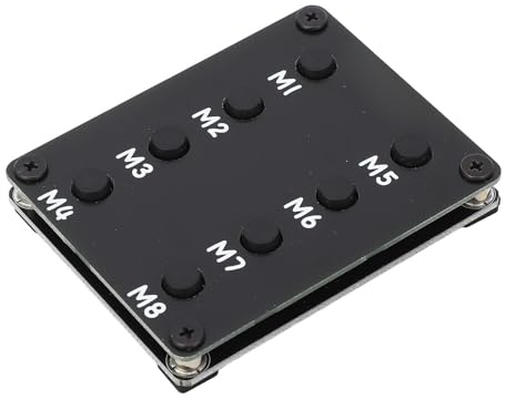Yunseity External Keypad for Transceiver, Radio Shortcut Control Keypad with 3.5mm Cable, DIY Data Cable Required from MIC Interface, Easy Remote Control, Non Slip Pads
