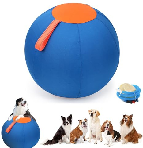bangminda Pelota de Juguete Gigante para Perros Mascotas Pelota Resistente Juego de Bolas Grandes para Perro Juguete Ejercicio Entrenamiento para Perros Caballos (45 cm)