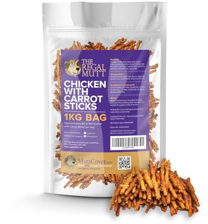 The Regal Mutt - Chicken & Carrot Sticks - 1kg Bag