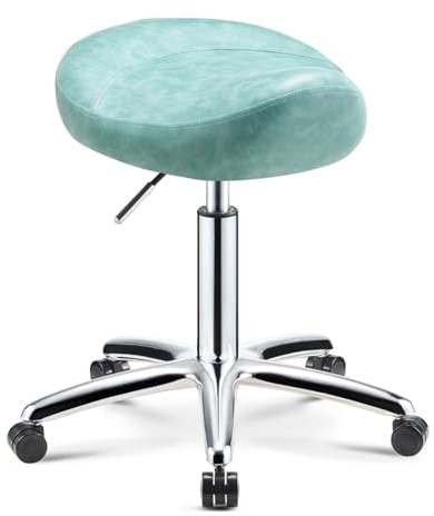FXLUHAY Taburetes, Taburete de Silla de Montar, Taburete Giratorio Profesional de Silla de Montar, Silla Alta for Dentista, salón de Belleza, Tatuaje, hogar