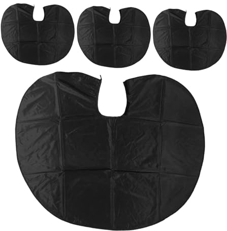 Homoyoyo 4pezzi Mantello per Tintura Capelli Grembiule da Barbiere Parrucchiere Collare Protettivo Lavabile Unisex-adulto per Colorazione Decolorazione Salone Domestico
