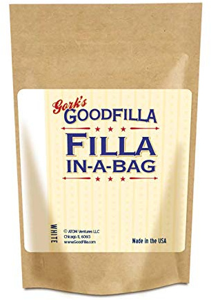 GoodFIlla White, 12 oz, Wood and Grain Filler Powder, Stainable, Paintable, Sandable, Versatile | Zero Waste