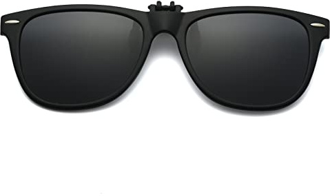 Long Keeper Clip para Gafas para Sol Clip Gafas de Sol Polarizadas Hombre Mujer Antirreflejo Clip on Flip Up Gafas de Sol para Gafas Graduadas