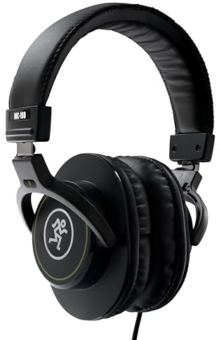 MACKIE Mc-100 Cuffie Over-Ear Chiuse per Monitoraggio in Studio, DJ, Creazione di Contenuti e Ascolto in Casa