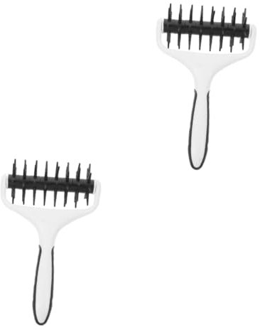 Hoement 2pcs Pizza Rolling Pin Dough Docker Pizza Hole Puncher Pastry Maker for Baking Dough