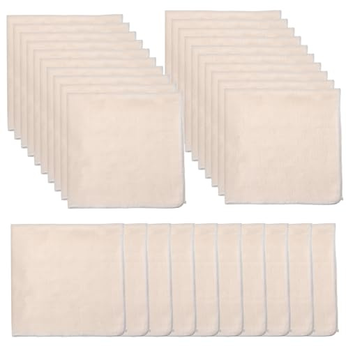 30 Pcs 20x20 Inches Cheese Cloths Bulk, Grade 100, Hemmed & Unbleached Cotton Muslin Cloth for Straining, Reusable for Cooking, Cheese Making, Juicing, Turkey