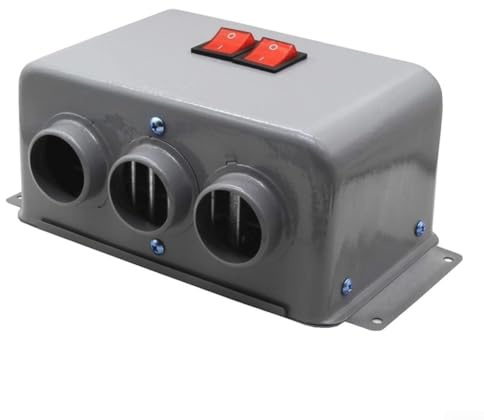 Calentador de coche 12 V 800 W, con 3 agujeros de aire, calefacción rápida, descongelación de bajo ruido, construcción de metal, ventilador de calefacción portátil para vehículos